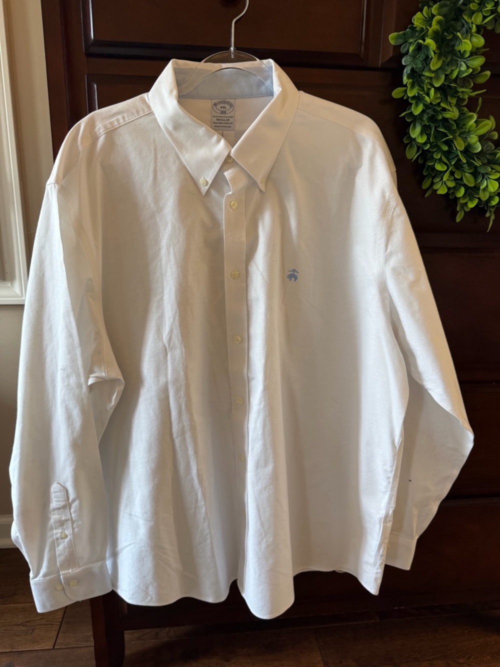 Brooks Brothers White Button-Down Oxford Shirt